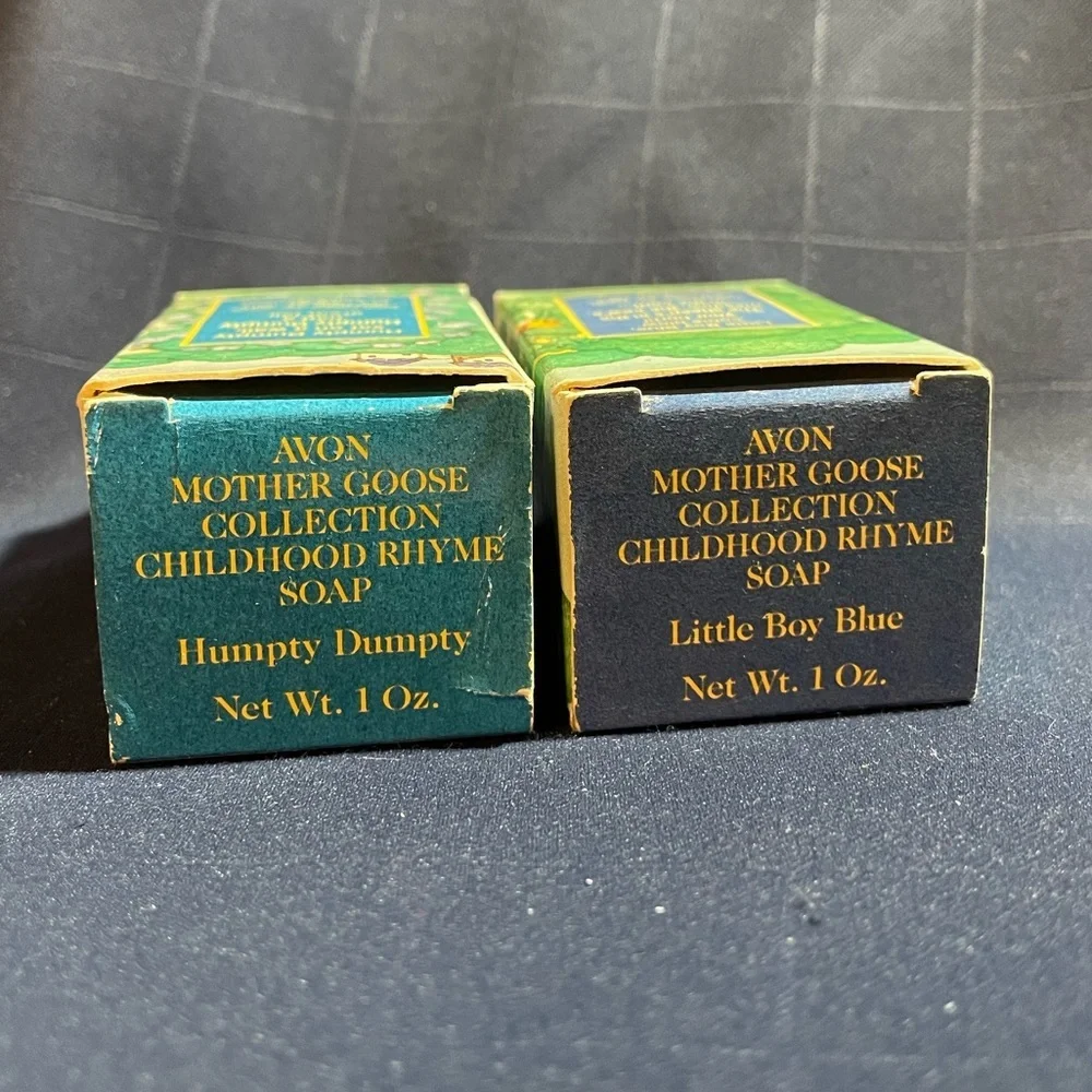 VTG Avon Mother Goose Collection Childhood Rhyme Soaps: Humpty & Little Boy Blue